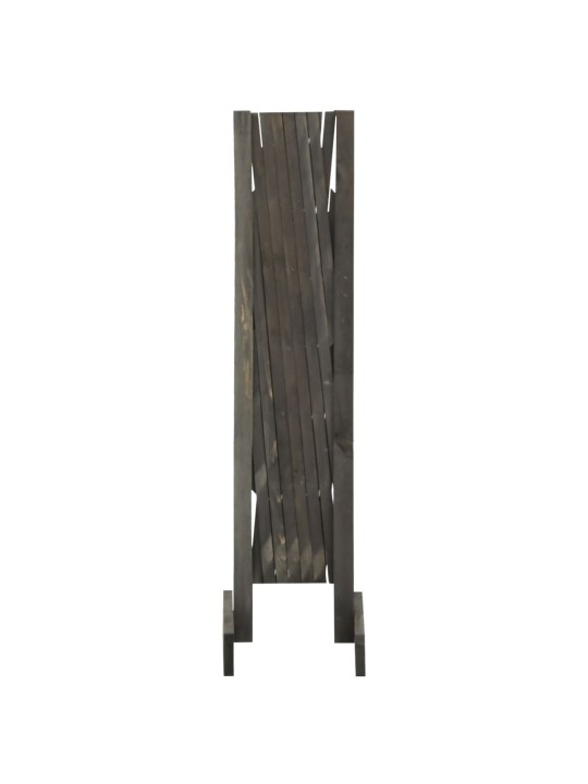 Zahradní trelážový plot šedý 120 x 90 cm masivní jedle