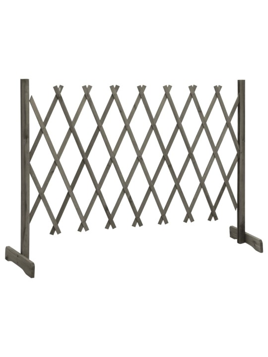 Zahradní trelážový plot šedý 150 x 80 cm masivní jedle