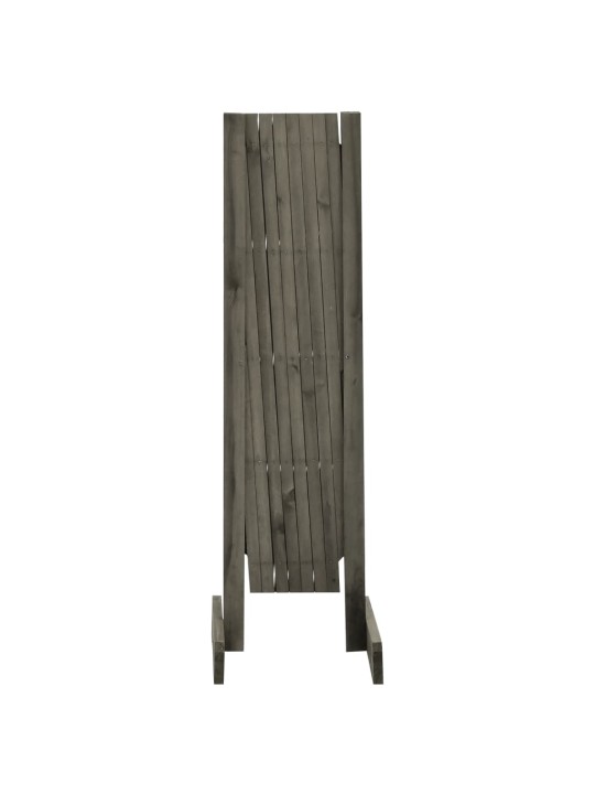 Zahradní trelážový plot šedý 150 x 80 cm masivní jedle