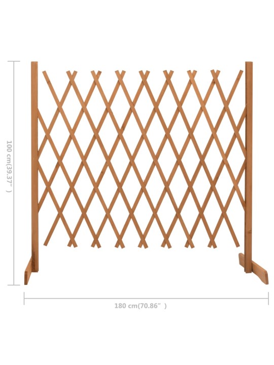 Zahradní trelážový plot oranžový 180 x 100 cm masivní jedle