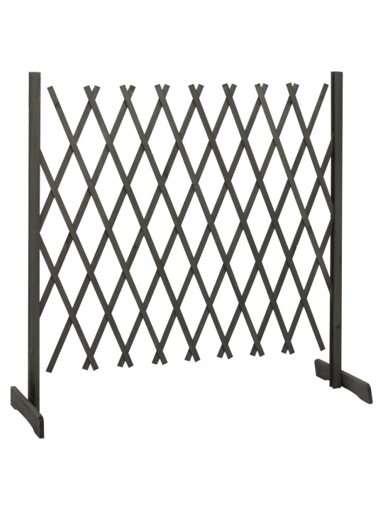 Zahradní trelážový plot šedý 180 x 100 cm masivní jedle