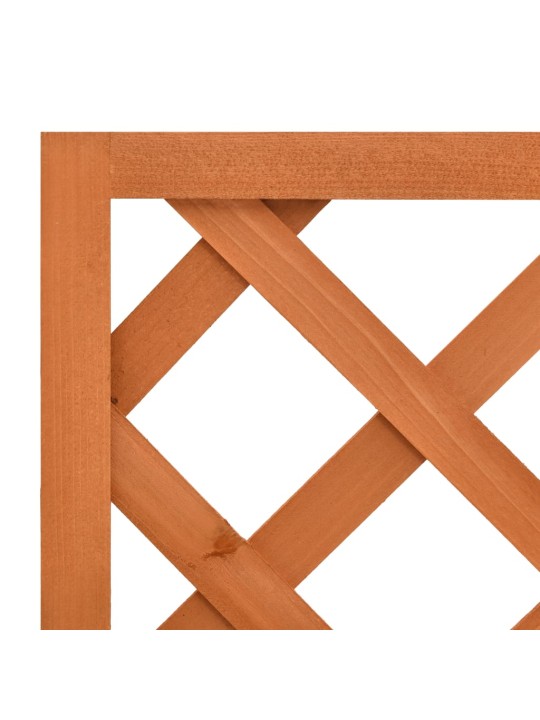 Zahradní truhlík s treláží oranžový 50x25x90 cm masivní jedle