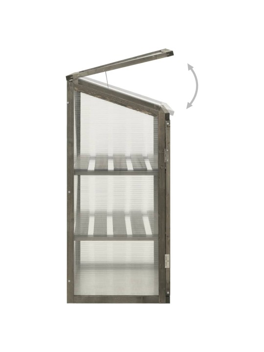 Skleník 60 x 45 x 100 cm jedlové dřevo