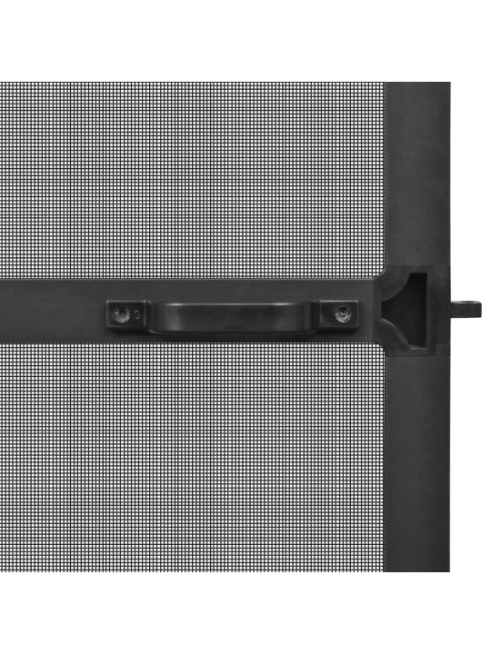 Dveřní síť proti hmyzu s panty antracitová 100 x 215 cm