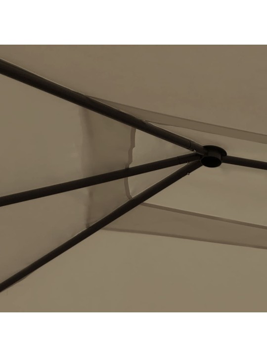 Altán 3 x 4 x 2,6 m taupe 160 g/m²