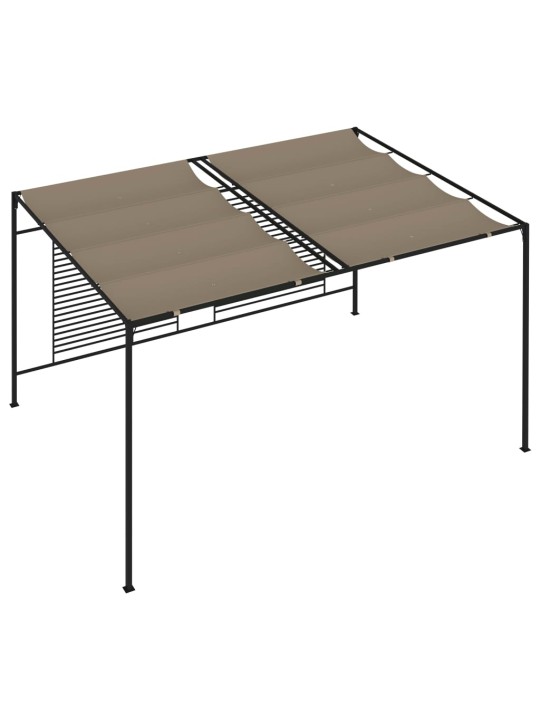Altán se zatahovací střechou 3 x 4 x 2,3 m taupe 180 g/m²