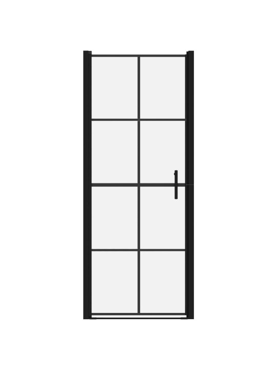 Sprchové dveře tvrzené sklo 91 x 195 cm černé