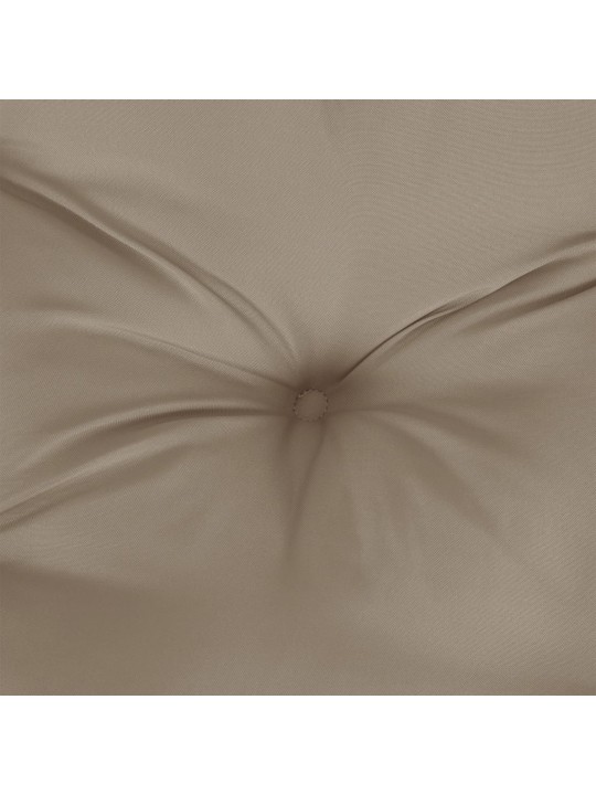 Podušky na židli 4 ks taupe 50 x 50 x 7 cm oxfordská látka