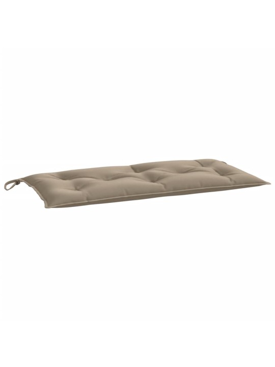 Poduška na zahradní lavici taupe 100x(50+50)x7 cm látka oxford