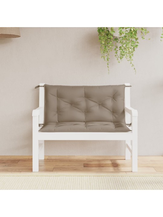 Poduška na zahradní lavici taupe 100x(50+50)x7 cm látka oxford