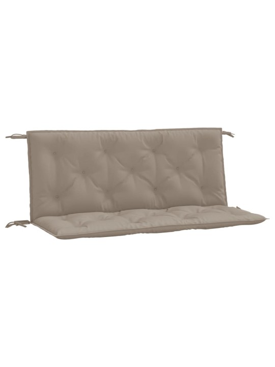 Poduška na zahradní lavici taupe 120x(50+50)x7 cm látka oxford