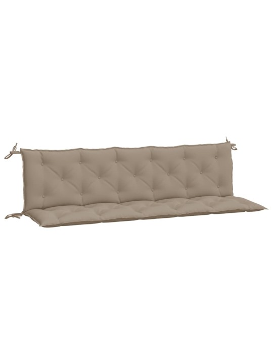 Poduška na zahradní lavici taupe 180x(50+50)x7 cm látka oxford