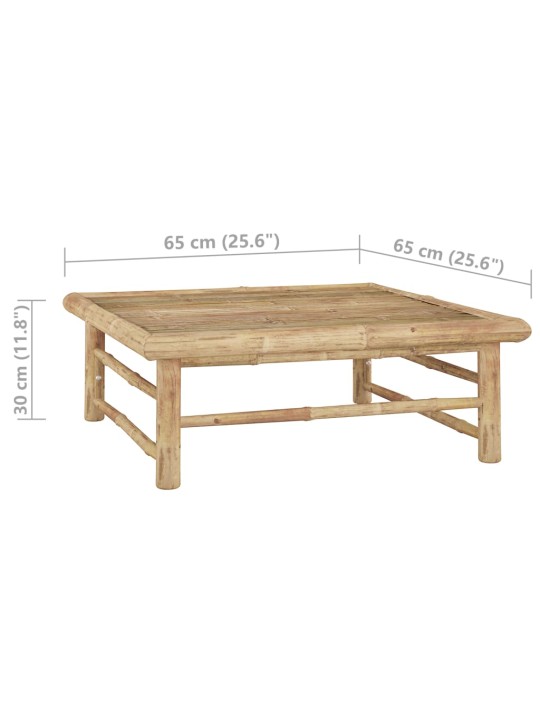 Zahradní stolek 65 x 65 x 30 cm bambus