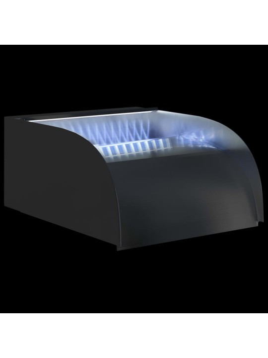 Vodopád s LED 30 x 34 x 14 cm nerezová ocel 304