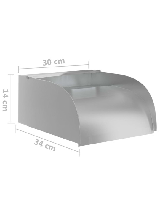 Vodopád s LED 30 x 34 x 14 cm nerezová ocel 304