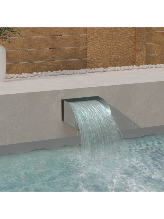 Vodopád s LED 30 x 34 x 14 cm nerezová ocel 304