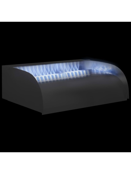 Vodopád s LED 45 x 34 x 14 cm nerezová ocel 304