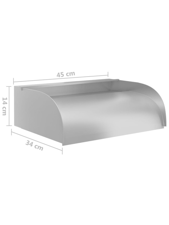 Vodopád s LED 45 x 34 x 14 cm nerezová ocel 304