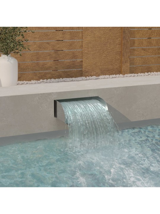 Vodopád s LED 45 x 34 x 14 cm nerezová ocel 304