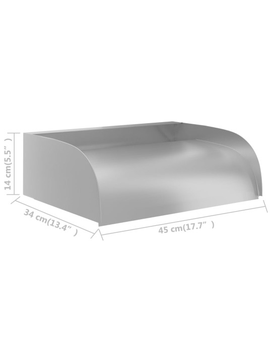 Vodopád 45 x 34 x 14 cm nerezová ocel 304