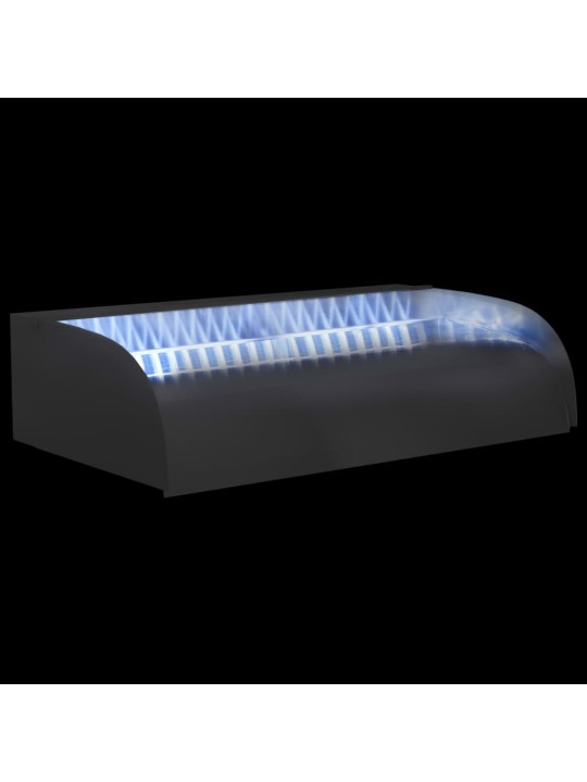 Vodopád s LED světly 60 x 34 x 14 cm nerezová ocel 304