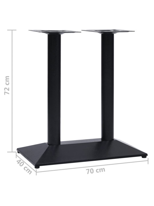 Bistro stolová noha černá 70x40x72 cm litina