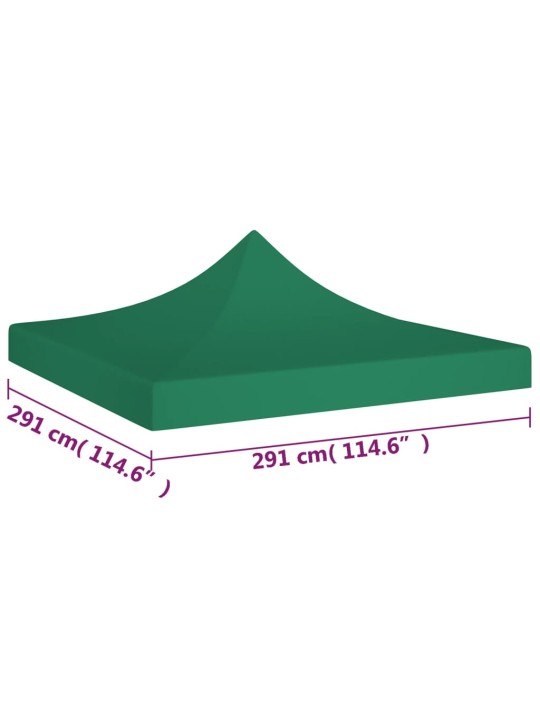 Střecha k party stanu 3 x 3 m zelená 270 g/m²