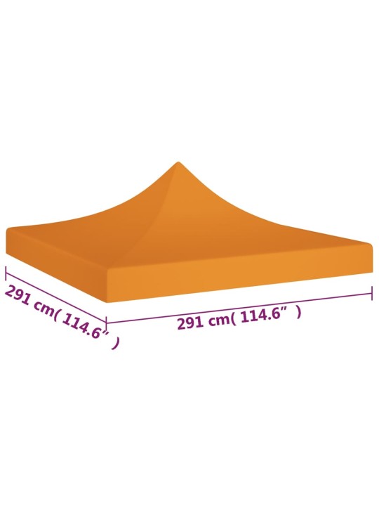 Střecha k party stanu 3 x 3 m oranžová 270 g/m²