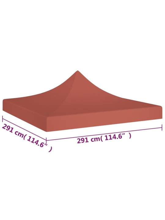 Střecha k party stanu 3 x 3 m cihlová 270 g/m²