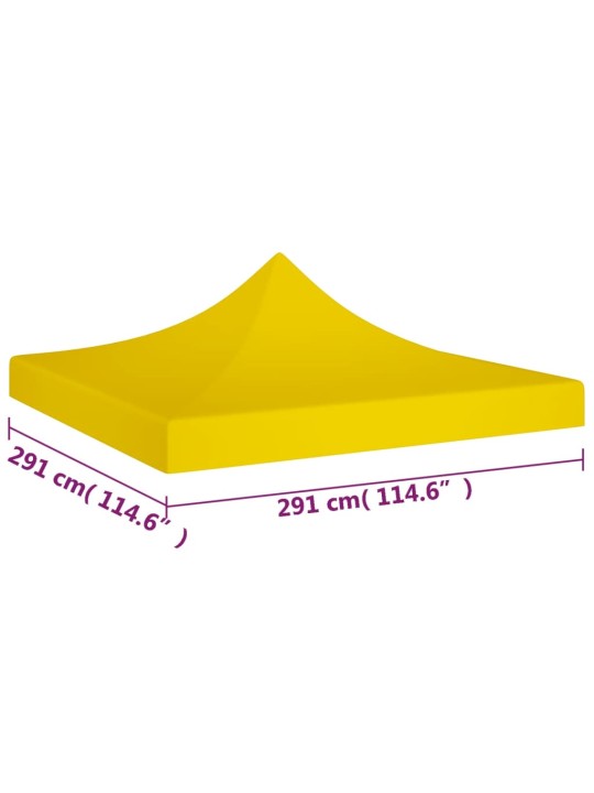 Střecha k party stanu 3 x 3 m žlutá 270 g/m²