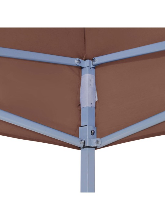 Střecha k party stanu 6 x 3 m hnědá 270 g/m²