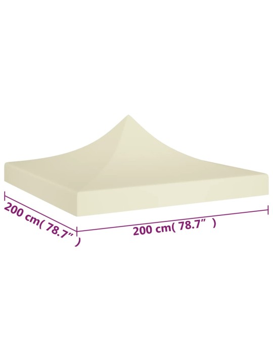 Střecha k party stanu 2 x 2 m krémová 270 g/m²