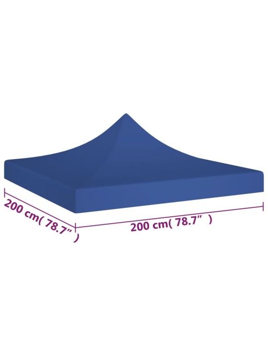 Střecha k party stanu 2 x 2 m modrá 270 g/m²