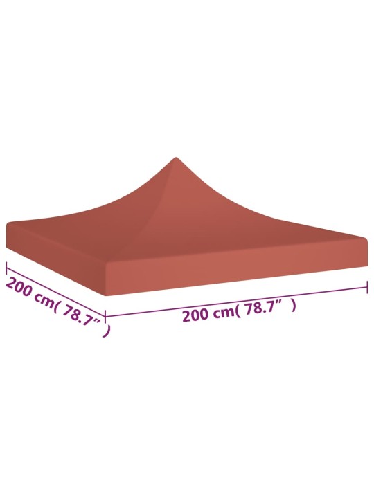 Střecha k party stanu 2 x 2 m cihlová 270 g/m²