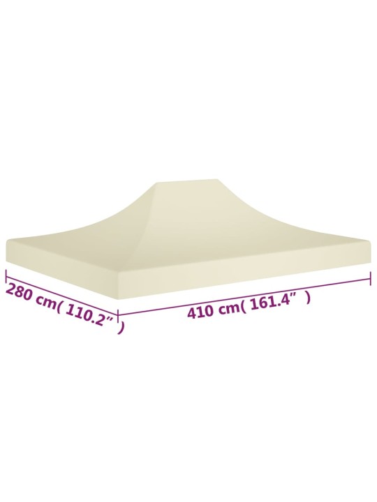 Střecha k party stanu 4 x 3 m krémová 270 g/m²