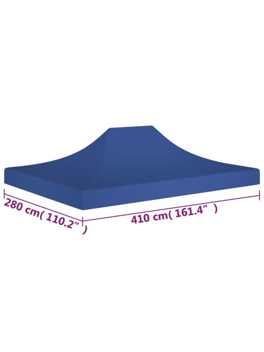 Střecha k party stanu 4 x 3 m modrá 270 g/m²