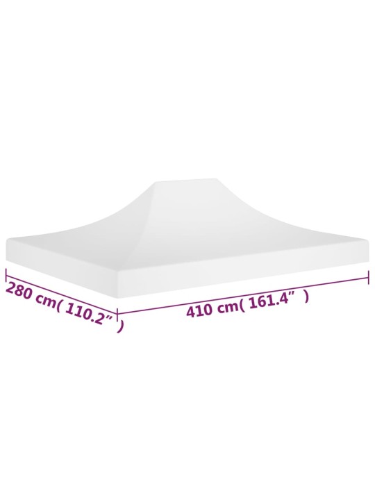 Střecha k party stanu 4 x 3 m bílá 270 g/m²