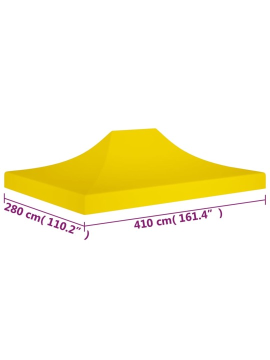 Střecha k party stanu 4 x 3 m žlutá 270 g/m²