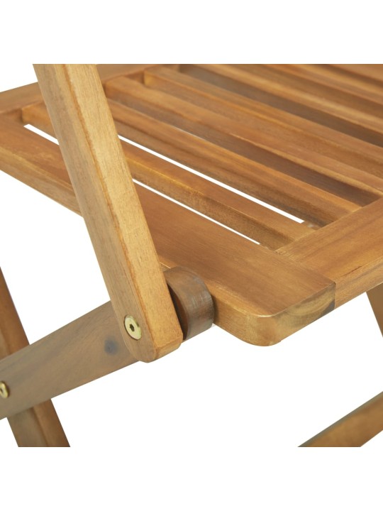 4dílný bistro set masivní akáciové dřevo