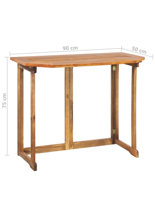 4dílný bistro set masivní akáciové dřevo