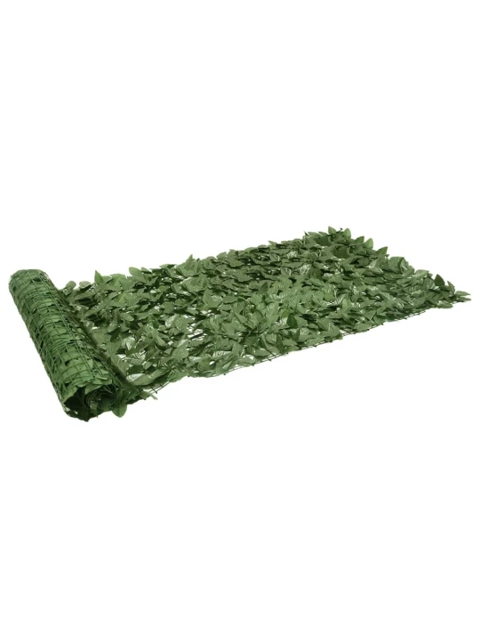 Balkónová zástěna s tmavě zelenými listy 500 x 100 cm