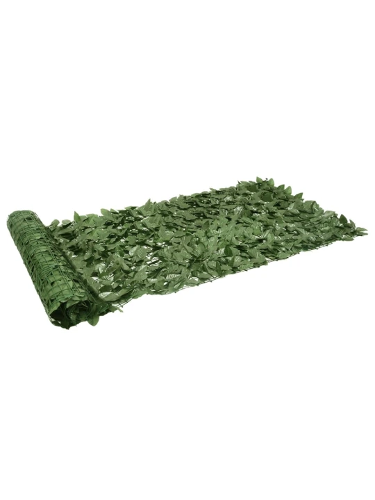 Balkónová zástěna s tmavě zelenými listy 600 x 100 cm