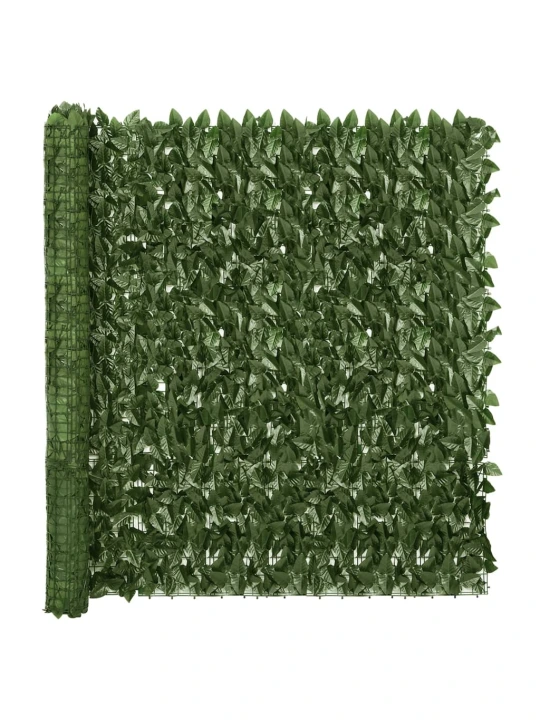 Balkónová zástěna s tmavě zelenými listy 300 x 150 cm