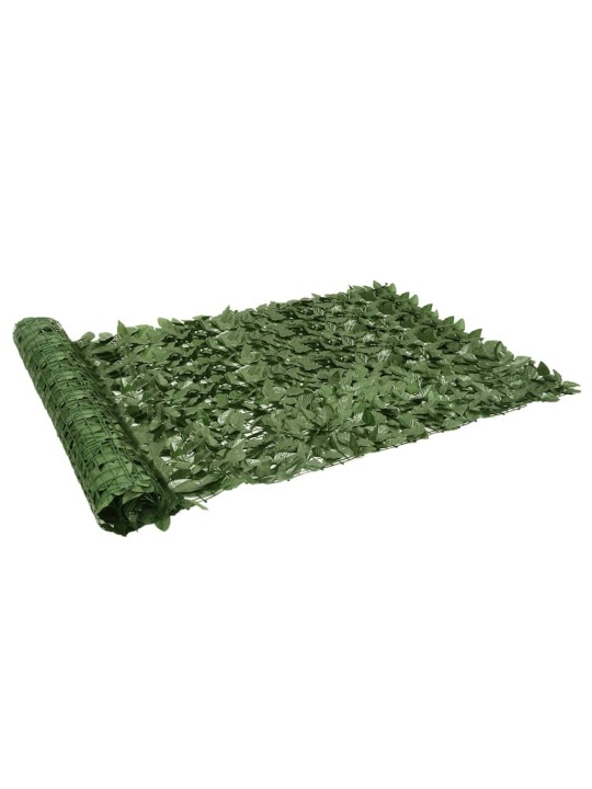 Balkónová zástěna s tmavě zelenými listy 600 x 150 cm
