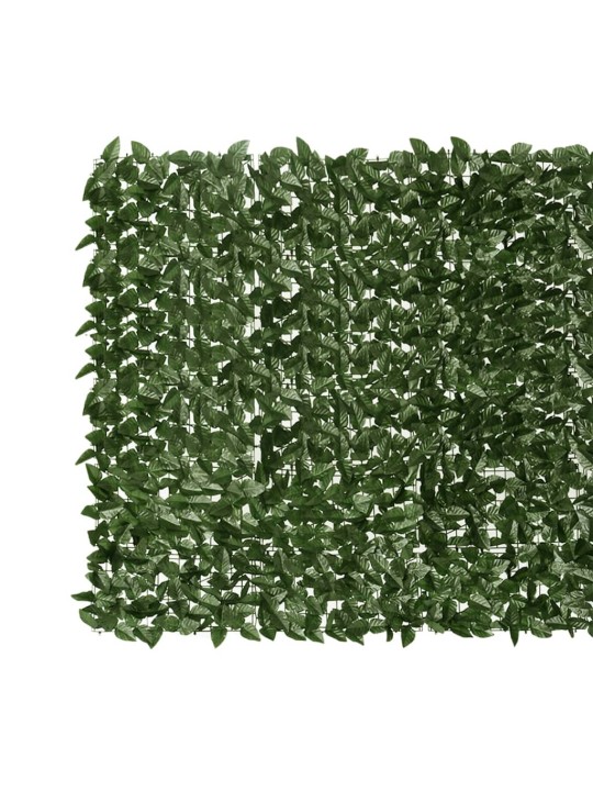 Balkónová zástěna s tmavě zelenými listy 600 x 150 cm