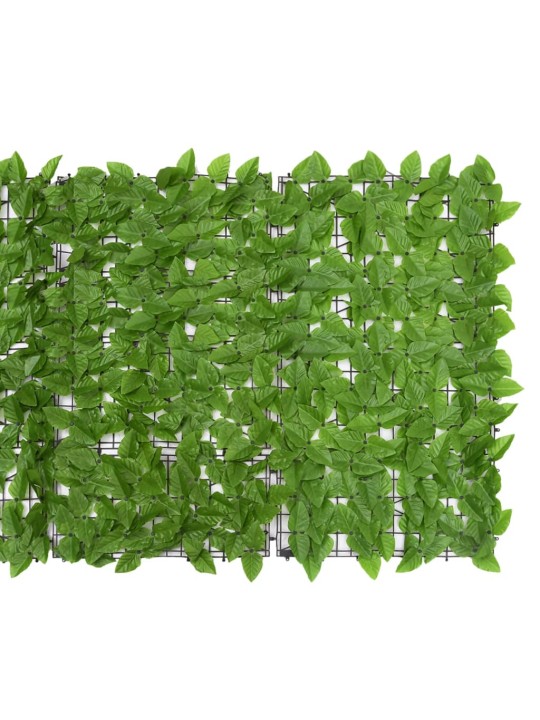 Balkónová zástěna se zelenými listy 300 x 100 cm