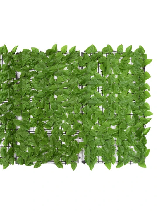 Balkónová zástěna se zelenými listy 300 x 100 cm