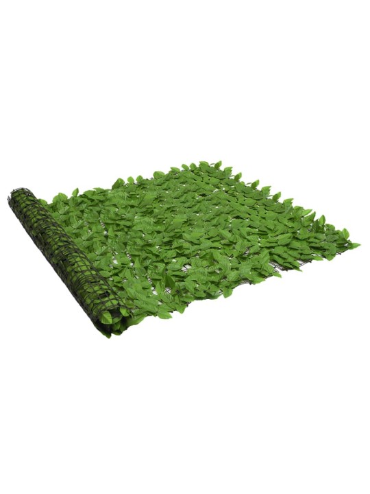 Balkónová zástěna se zelenými listy 400 x 150 cm