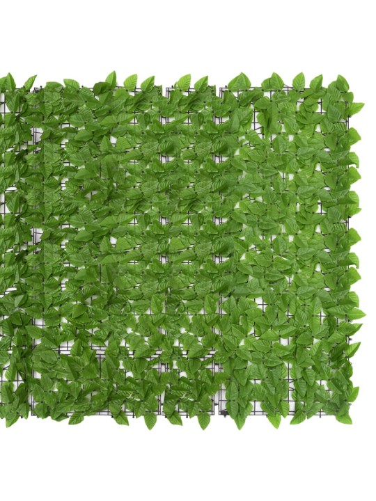 Balkónová zástěna se zelenými listy 400 x 150 cm