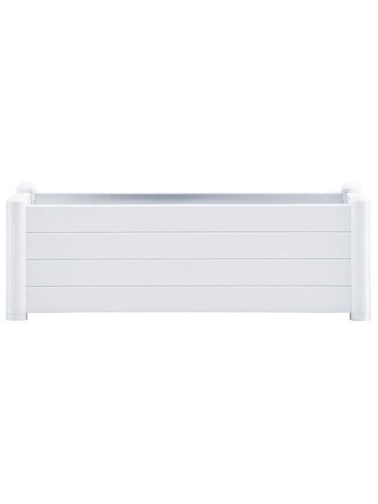 Vyvýšený záhon PP bílý 100 x 43 x 35 cm